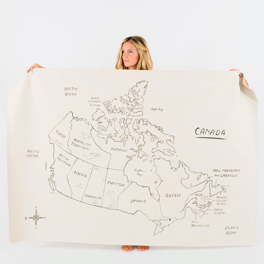 Gathre MIDI+ Medium Leather Mat 52x76" in Canada Map