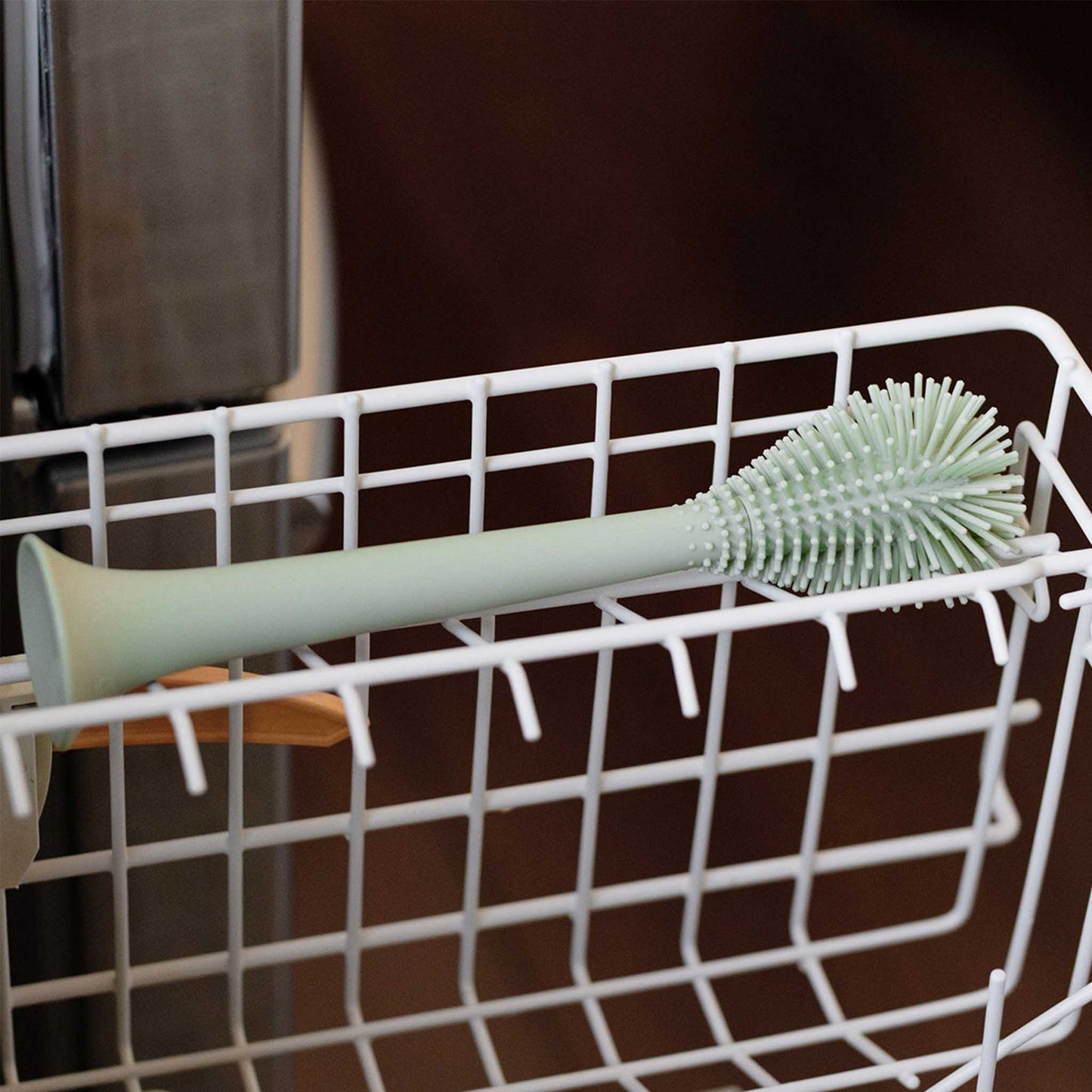 ezpz Silicone Bottle Brush | Soft, Flexible Silicone Bristles | Canada Home Accessory Hip Mommies