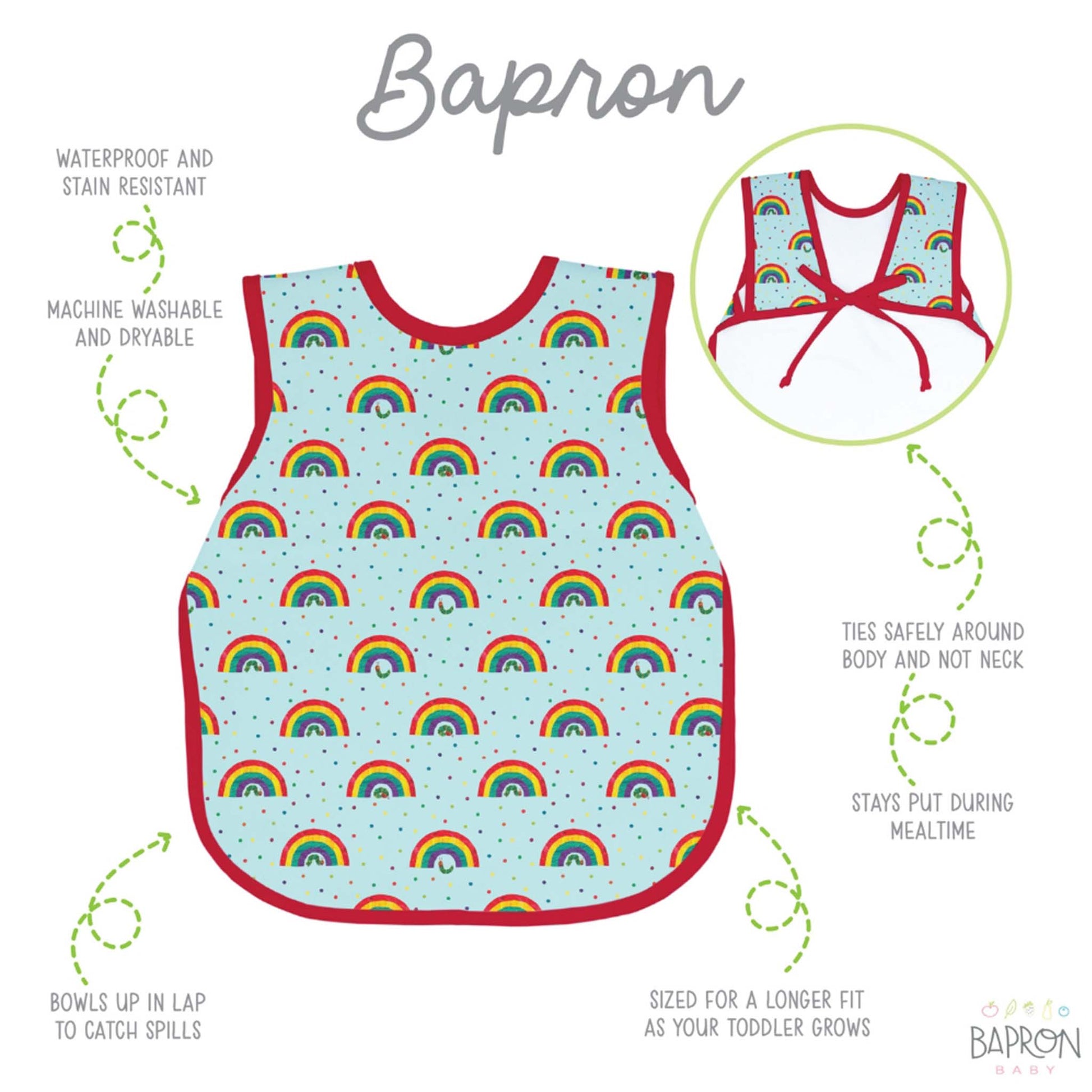 BapronBaby Toddler Bib The Very Hungry Caterpillar Collection | Canada Bibs Hip Mommies