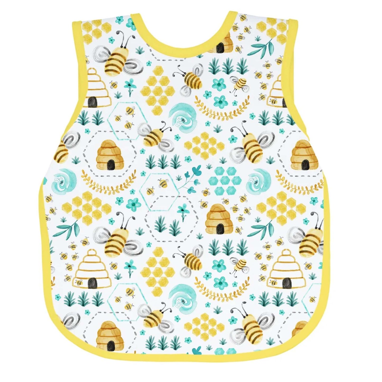 BapronBaby Toddler Bib | Full-Coverage for Baby-Led Weaning | Canada Bibs Hip Mommies