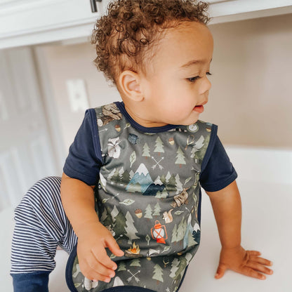 BapronBaby Toddler Bib | Full-Coverage for Baby-Led Weaning | Canada Bibs Hip Mommies