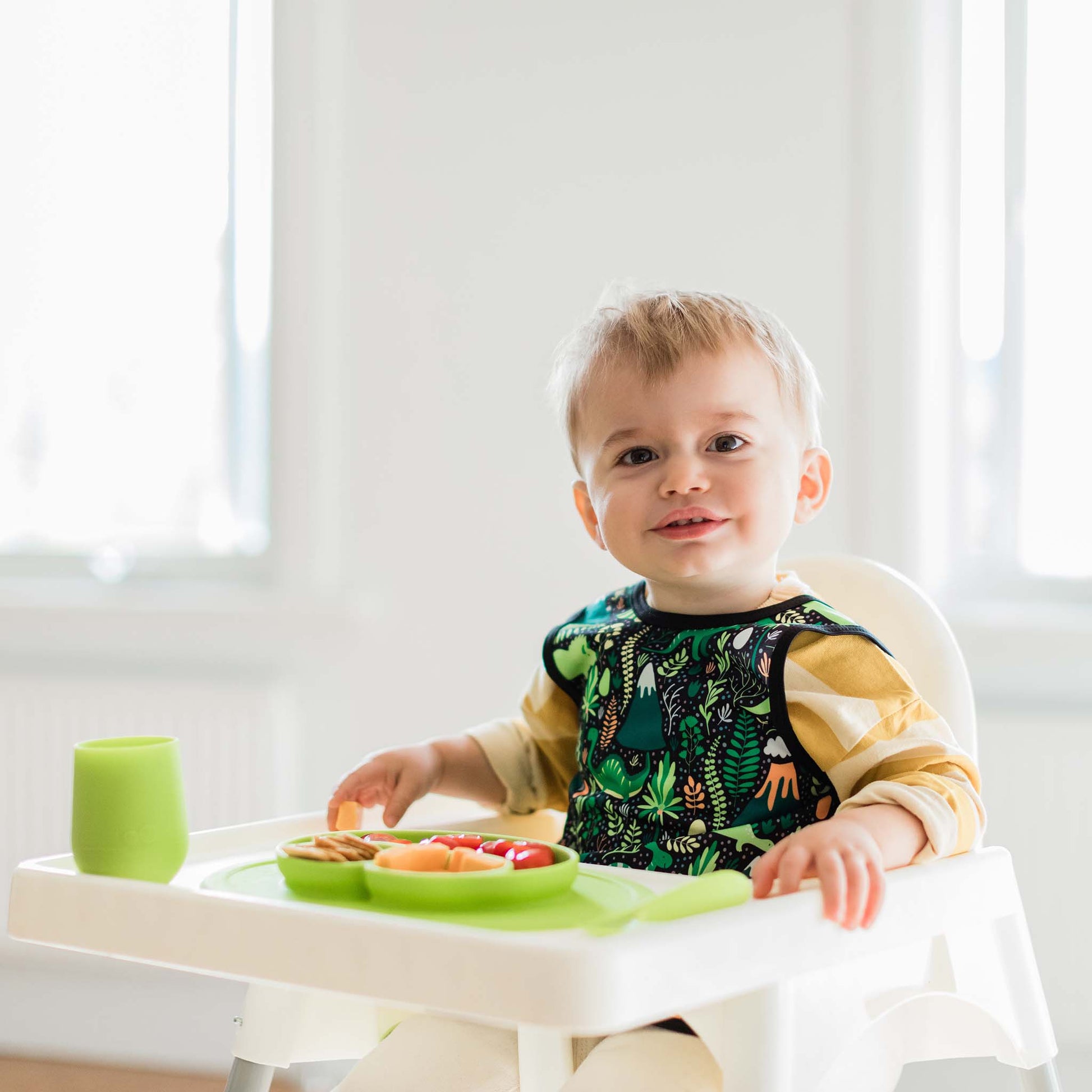 BapronBaby Toddler Bib | Full-Coverage for Baby-Led Weaning | Canada Bibs Hip Mommies