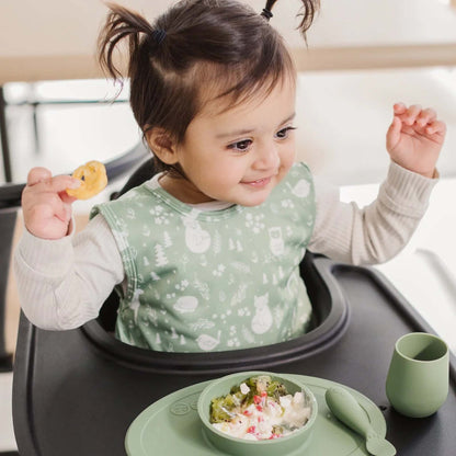 BapronBaby Toddler Bib | Full-Coverage for Baby-Led Weaning | Canada Bibs Hip Mommies