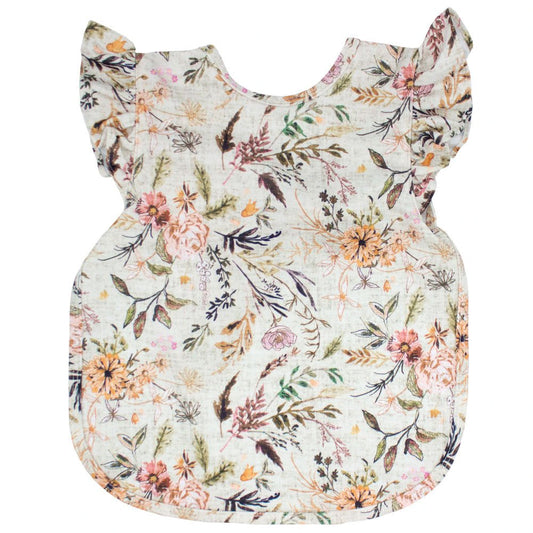 BapronBaby Toddler Bib (6m+) Flutter Sleeve. Delilah Floral