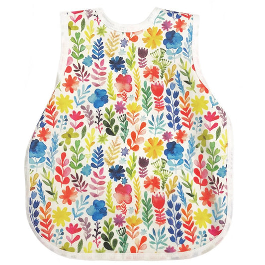 BapronBaby Toddler Bib (6m+) Rainbow Watercolour Floral