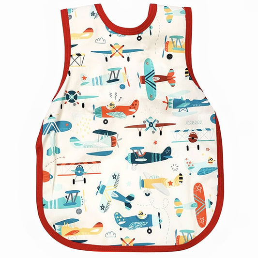 BapronBaby Toddler Bib (6m+) Retro Airplanes Hip Mommies