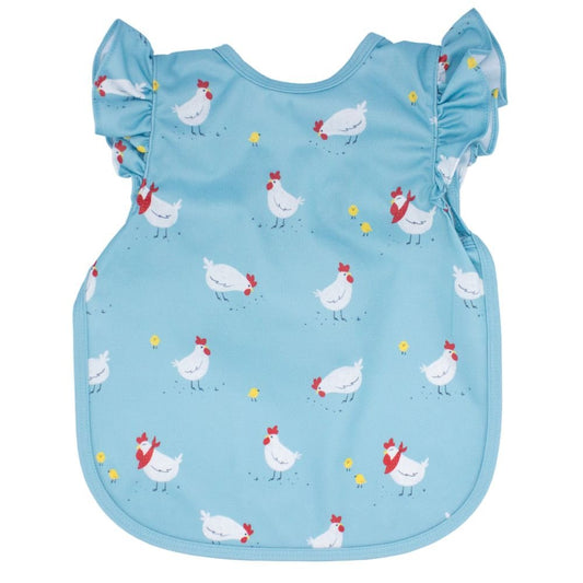 BapronBaby Toddler Bib (6m+) Flutter Sleeve. Little Chickies