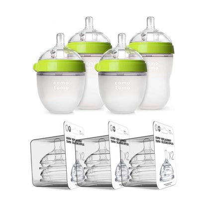 Natural Feel for Breastfed Babies | Comotomo Baby Bottle Bundle Canada Baby Shower Gift Hip Mommies