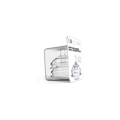 Comotomo Replacement Nipples (2-Pack): Multiple Flow Sizes | Canada Bottle Hip Mommies