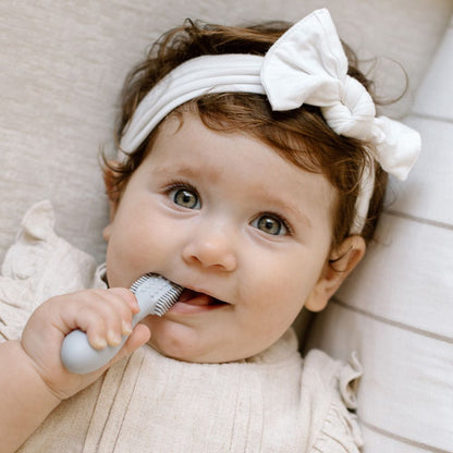 ezpz Baby-Led™ Toothbrush in Pewter Hip Mommies