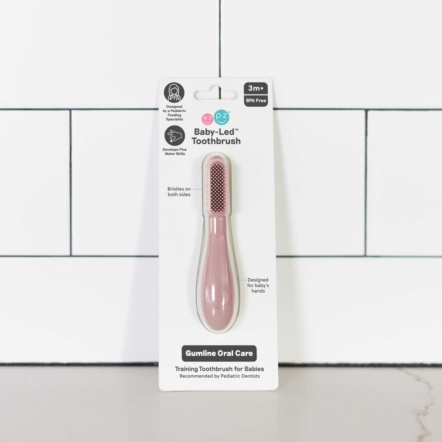 ezpz Baby-Led Toothbrush Designed for Tiny Mouths and Hands | Canada Oral Care Hip Mommies