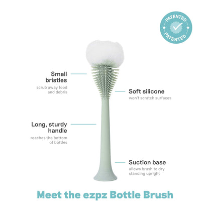 ezpz Silicone Bottle Brush | Soft, Flexible Silicone Bristles | Canada Home Accessory Hip Mommies