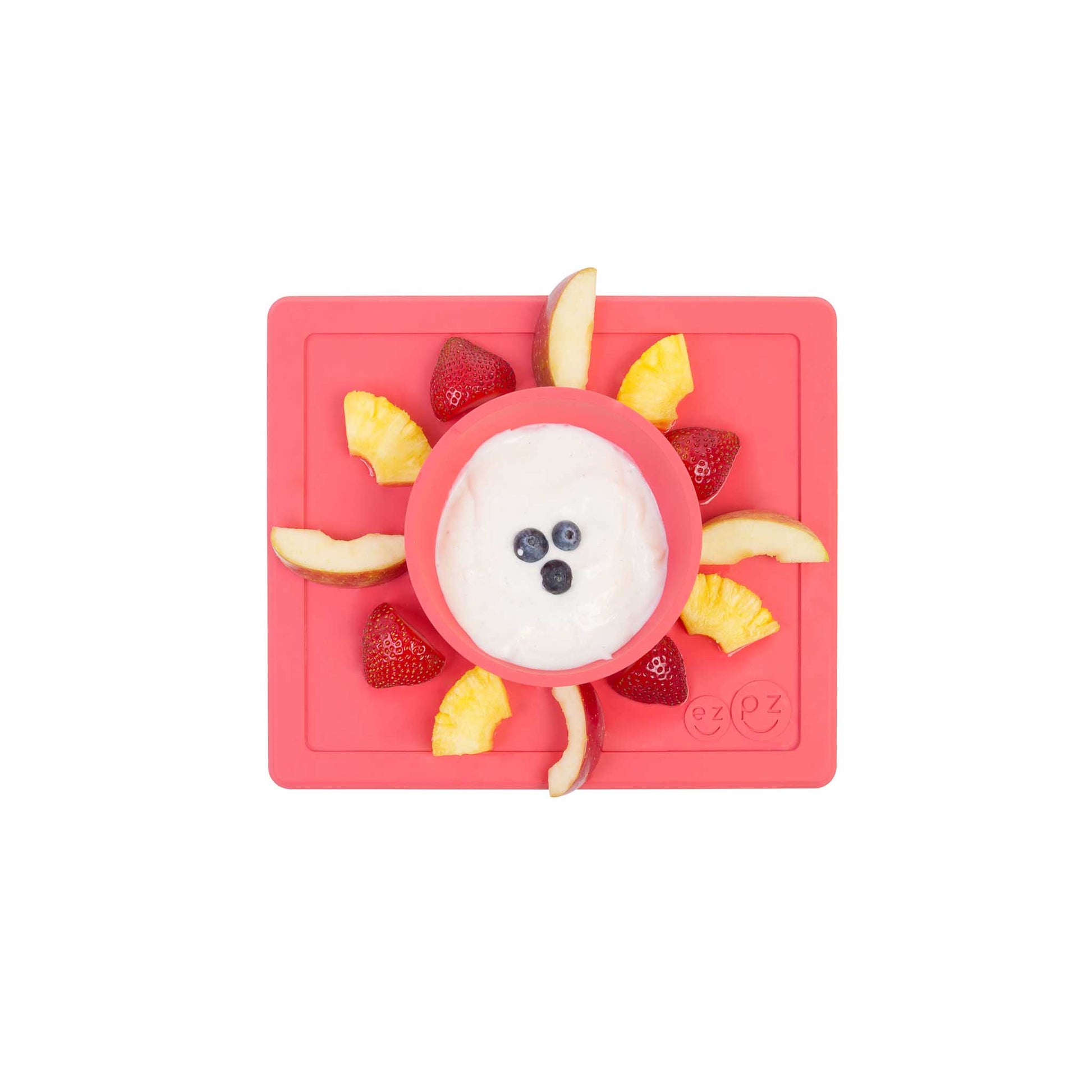 ezpz Happy Bowl | Suction Bowl & Placemat for Toddlers | Canada Bowl Hip Mommies