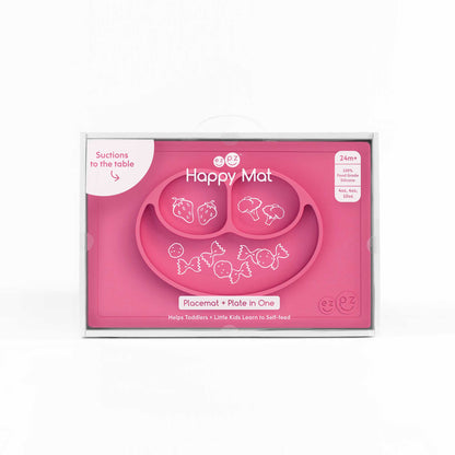 ezpz Happy Mat | Silicone Suction Plate for Toddlers 2 and up | Canada Feeding Hip Mommies