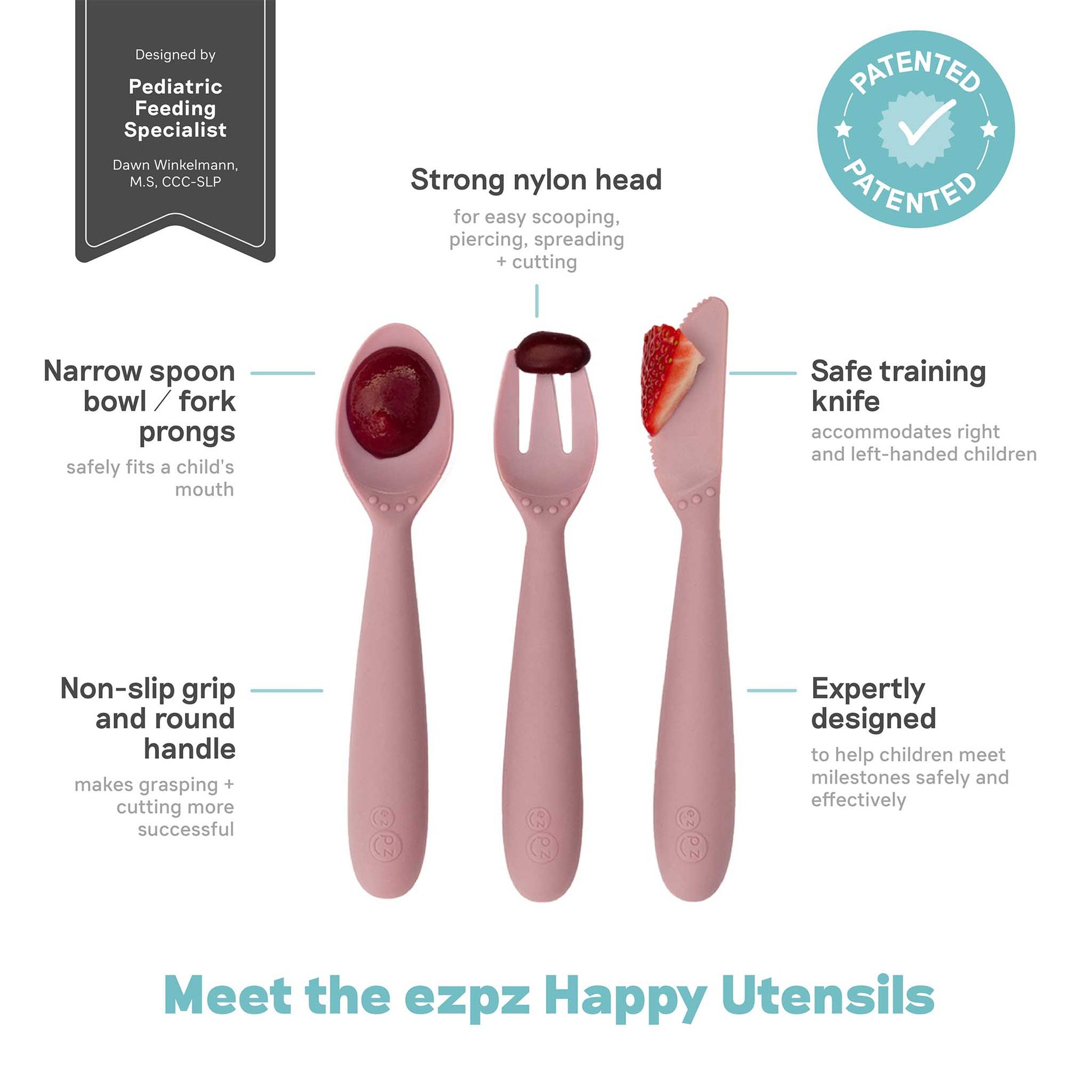 relove | ezpz Developmental Utensil Set | sustainable sale | Canada Baby Shower Gift Hip Mommies