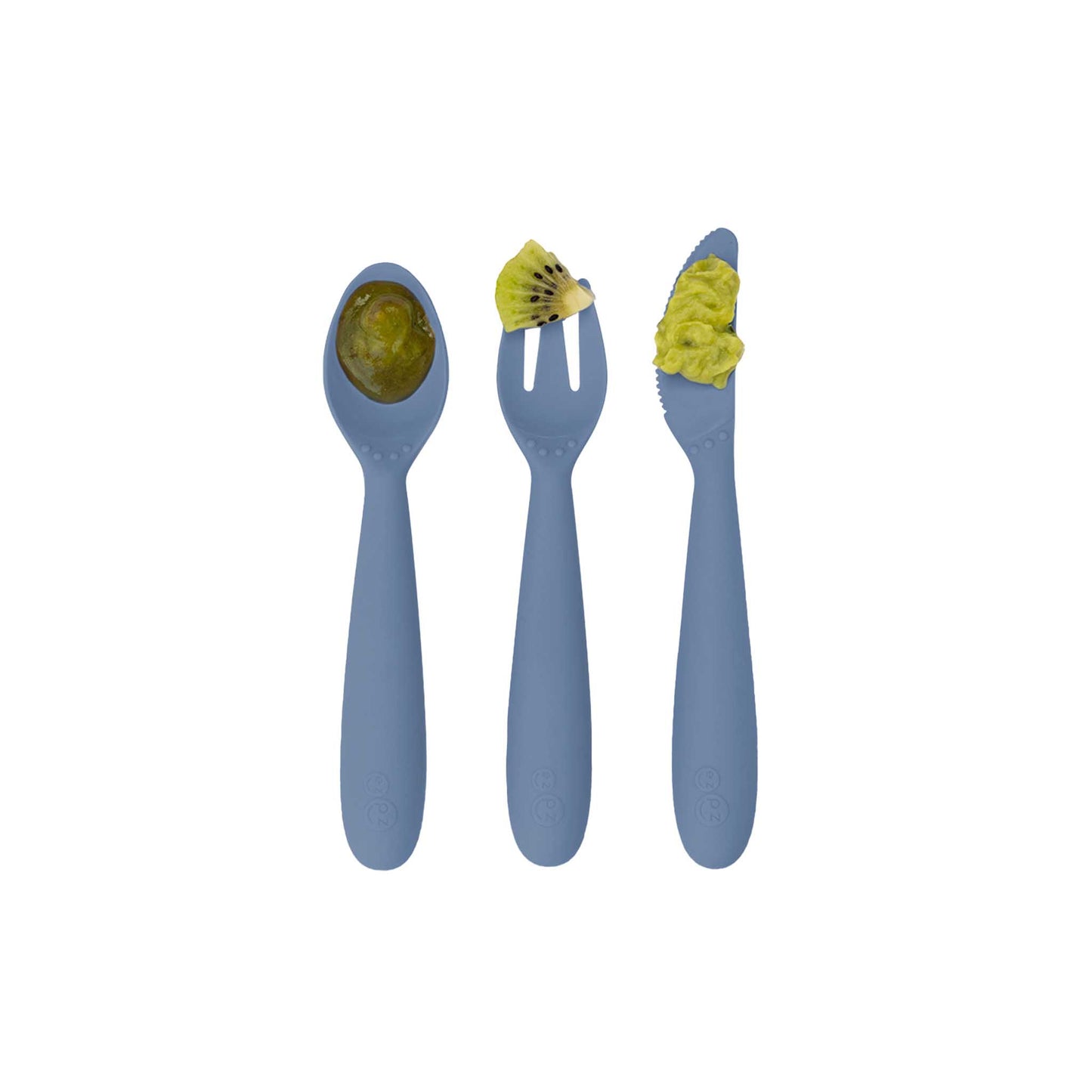 ezpz Happy Utensils | Spoon, Fork & Knife for Self-Feeding | Canada Utensils Hip Mommies