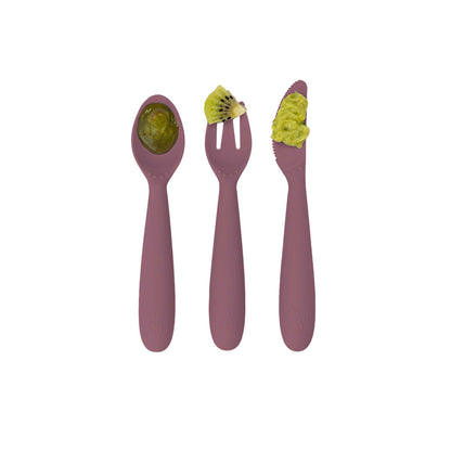 ezpz Happy Utensils | Spoon, Fork & Knife for Self-Feeding | Canada Utensils Hip Mommies