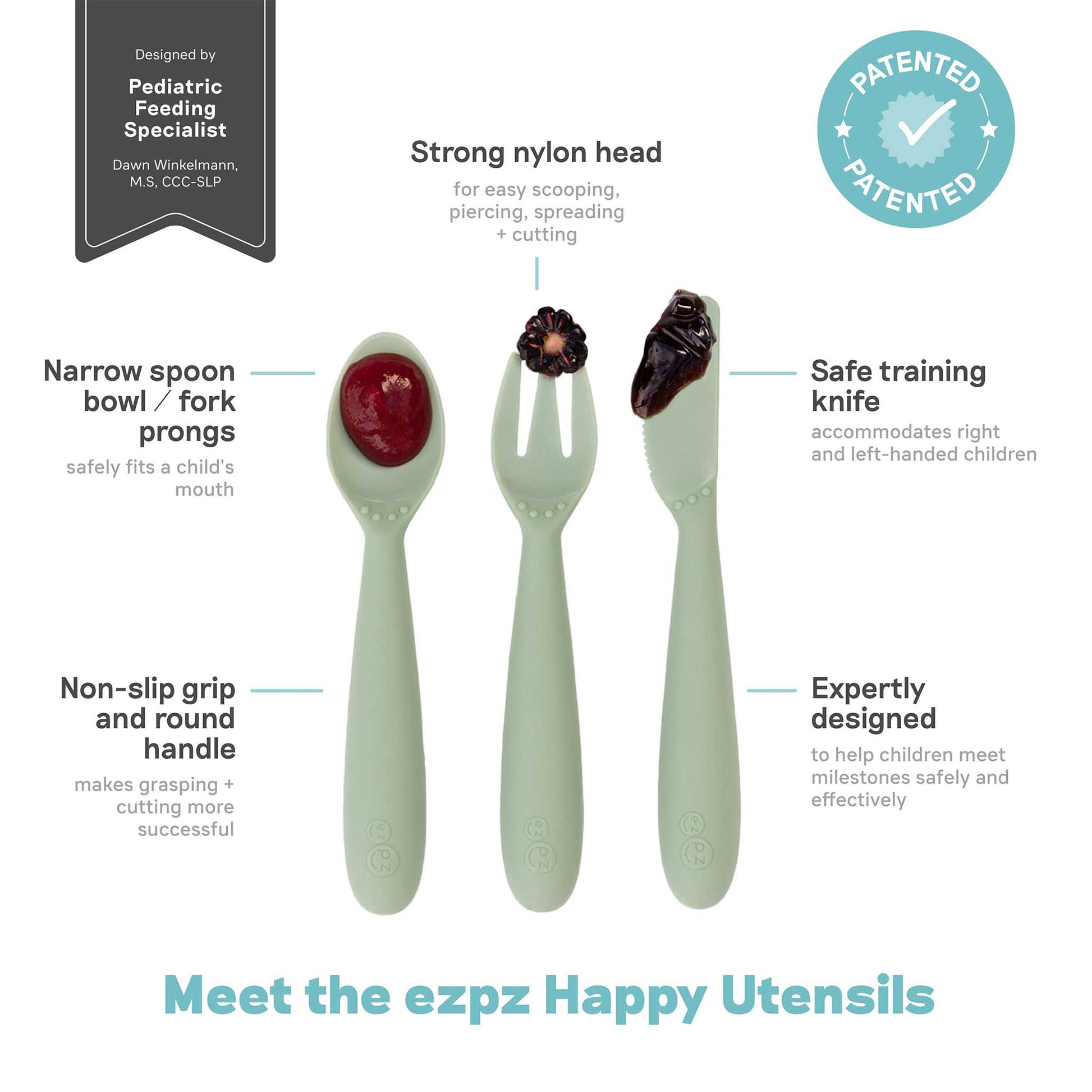 relove | ezpz Developmental Utensil Set | sustainable sale | Canada Baby Shower Gift Hip Mommies