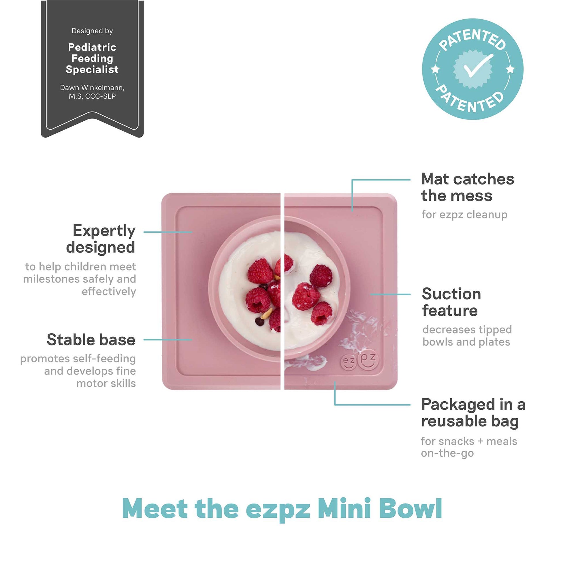 ezpz Mini Bowl: Suction Bowl for Infants & Toddlers | Canada Bowl Hip Mommies