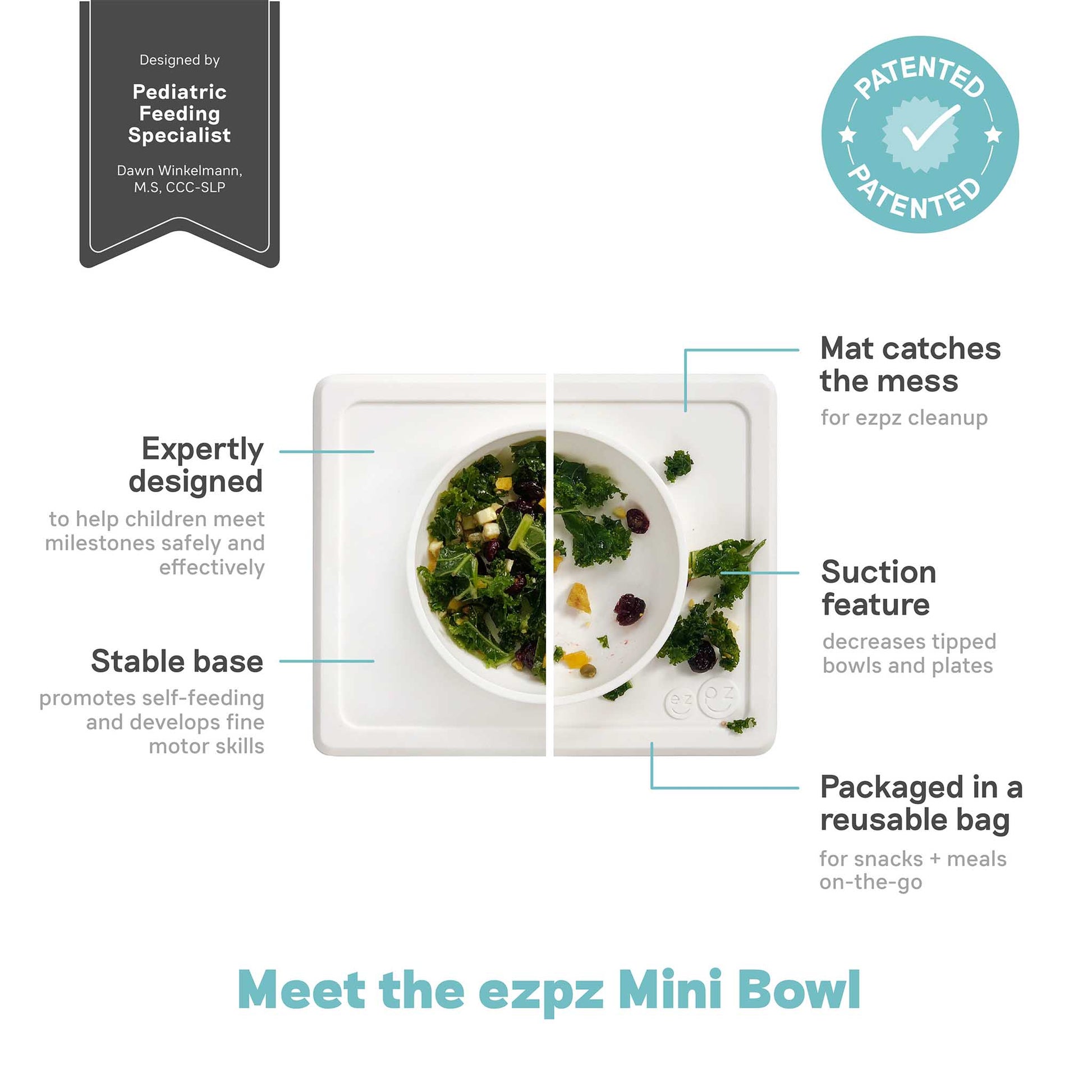 ezpz Mini Bowl: Suction Bowl for Infants & Toddlers | Canada Bowl Hip Mommies