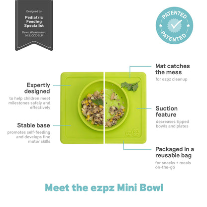 ezpz Mini Bowl: Suction Bowl for Infants & Toddlers | Canada Bowl Hip Mommies
