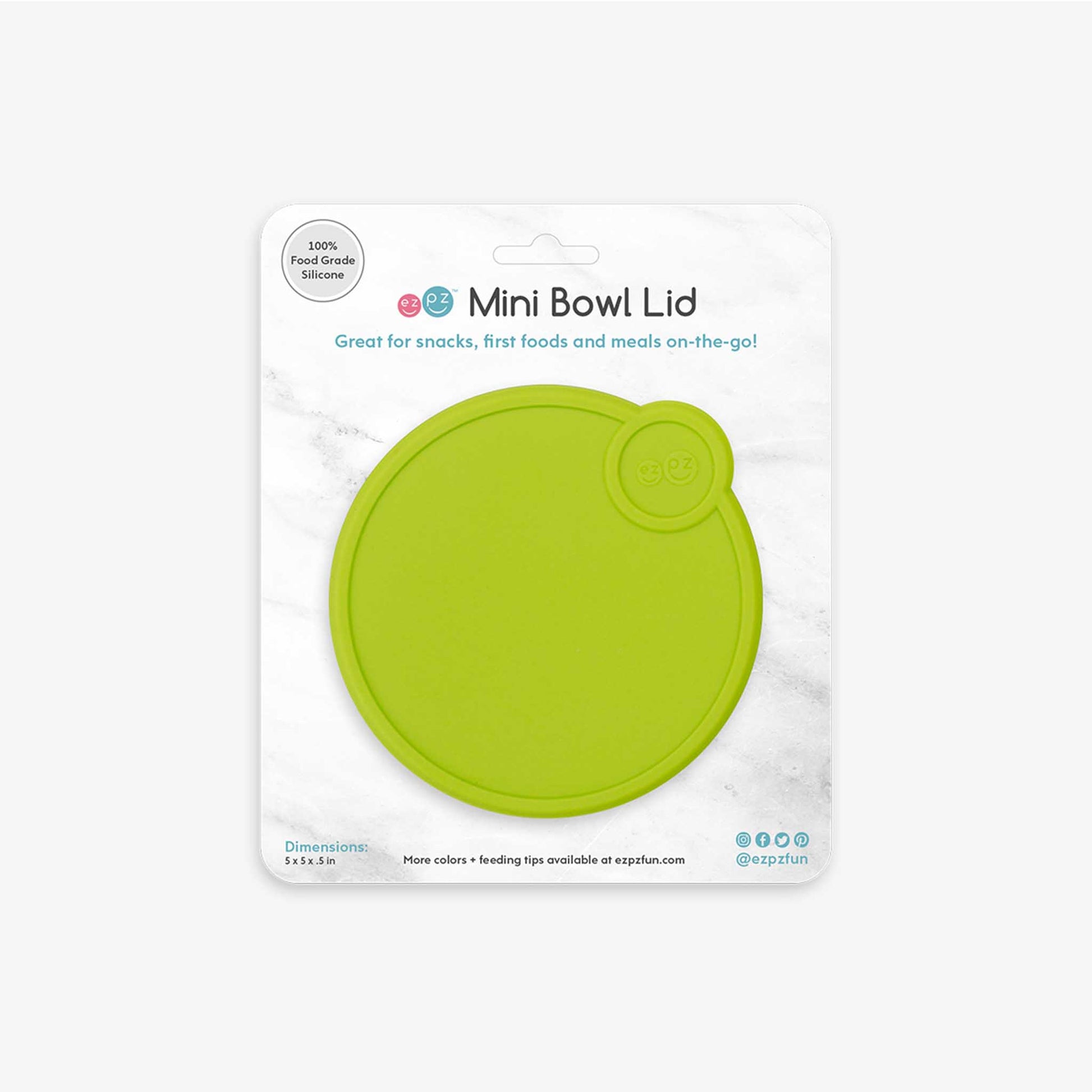 ezpz Mini Bowl Lids | For Snacks, Leftovers & Meals On-The-Go | Canada Lid Hip Mommies