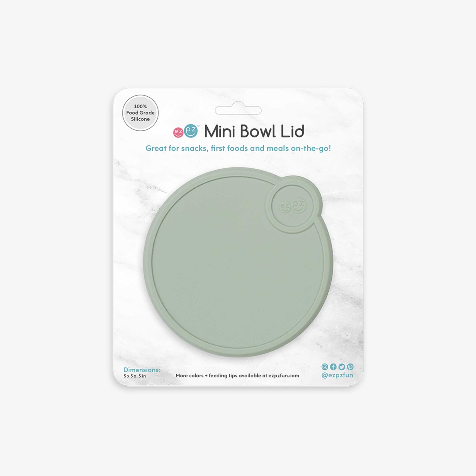 ezpz Mini Bowl Lids | For Snacks, Leftovers & Meals On-The-Go | Canada Lid Hip Mommies