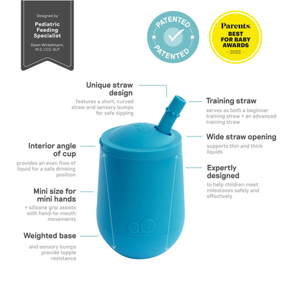 ezpz Mini Cup + Straw System | Best Straw Cup for Toddlers | Canada Sippy Cups Hip Mommies