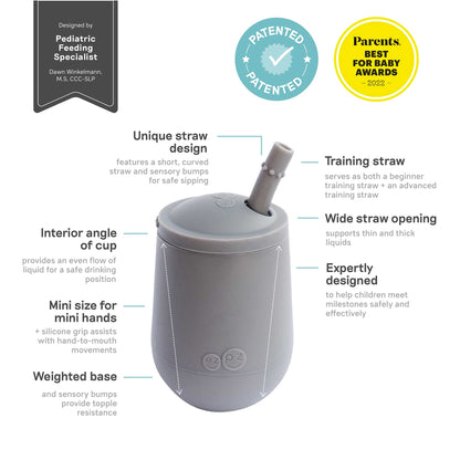 ezpz Mini Cup + Straw System | Best Straw Cup for Toddlers | Canada Sippy Cups Hip Mommies