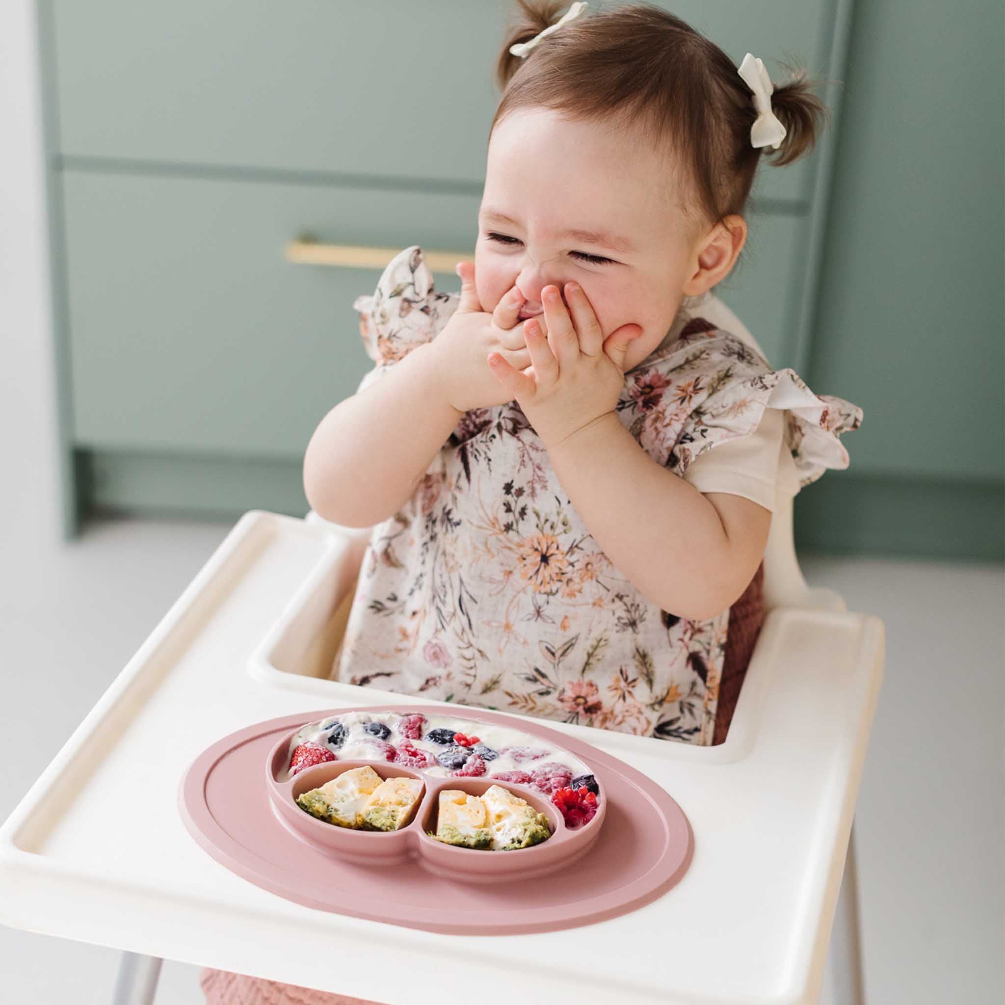 ezpz Mini Mat | Silicone Plate + Placemat for Toddlers | Canada