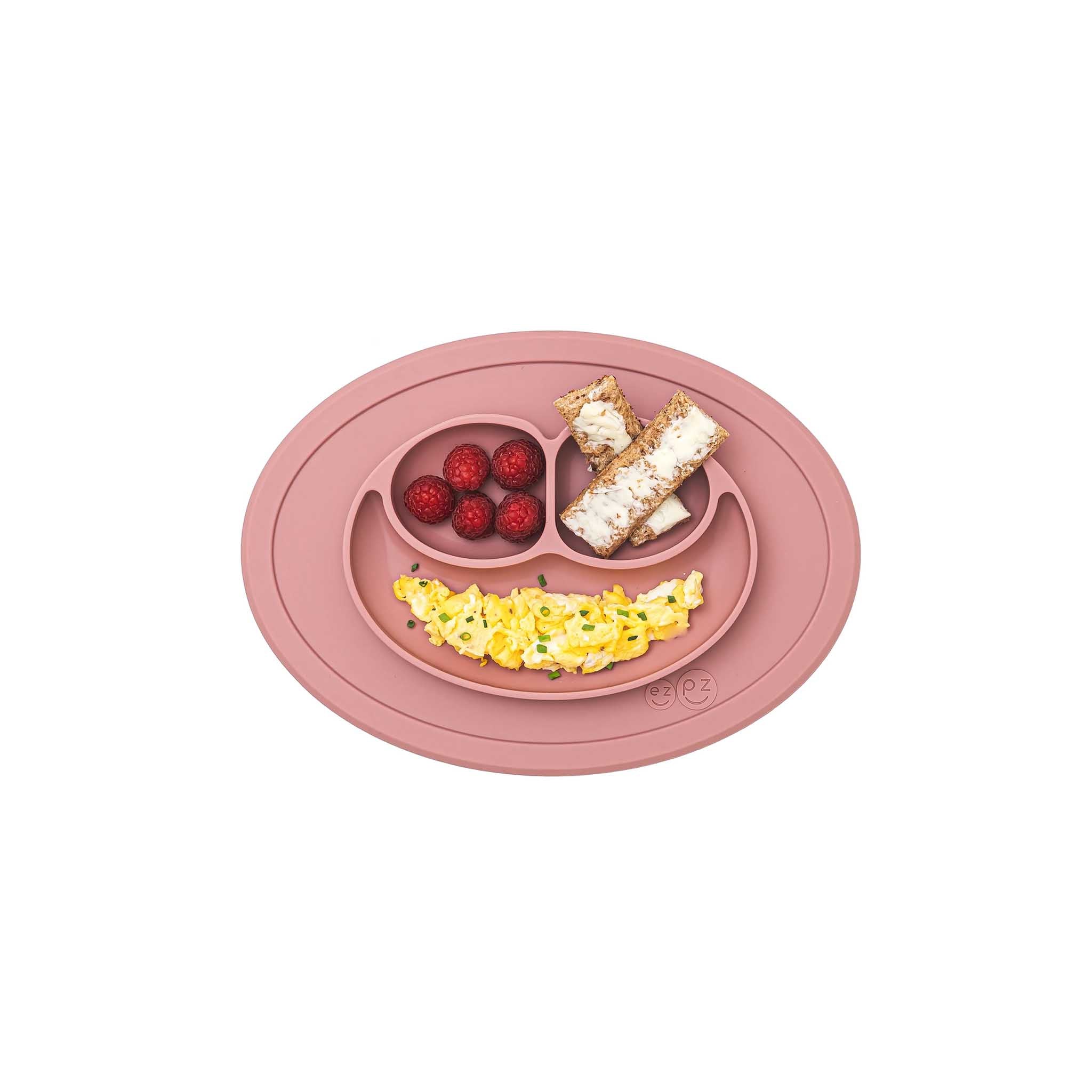 BABY ミニハット　エンジ ezpz Mini Mat | Silicone Plate + Placemat for Toddlers | Canada