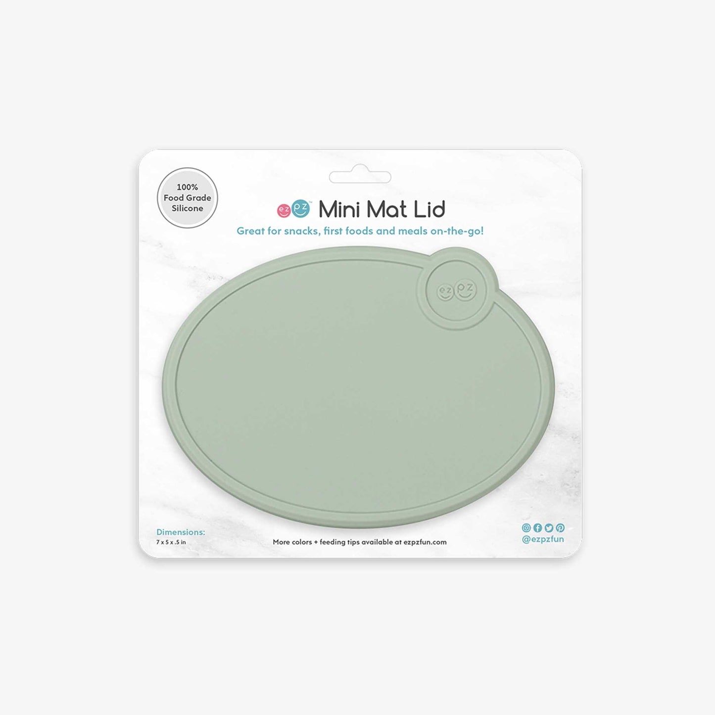 ezpz Mini Mat Lid | Store Snacks, Leftovers & Meals On-The-Go | Canada Lid Hip Mommies