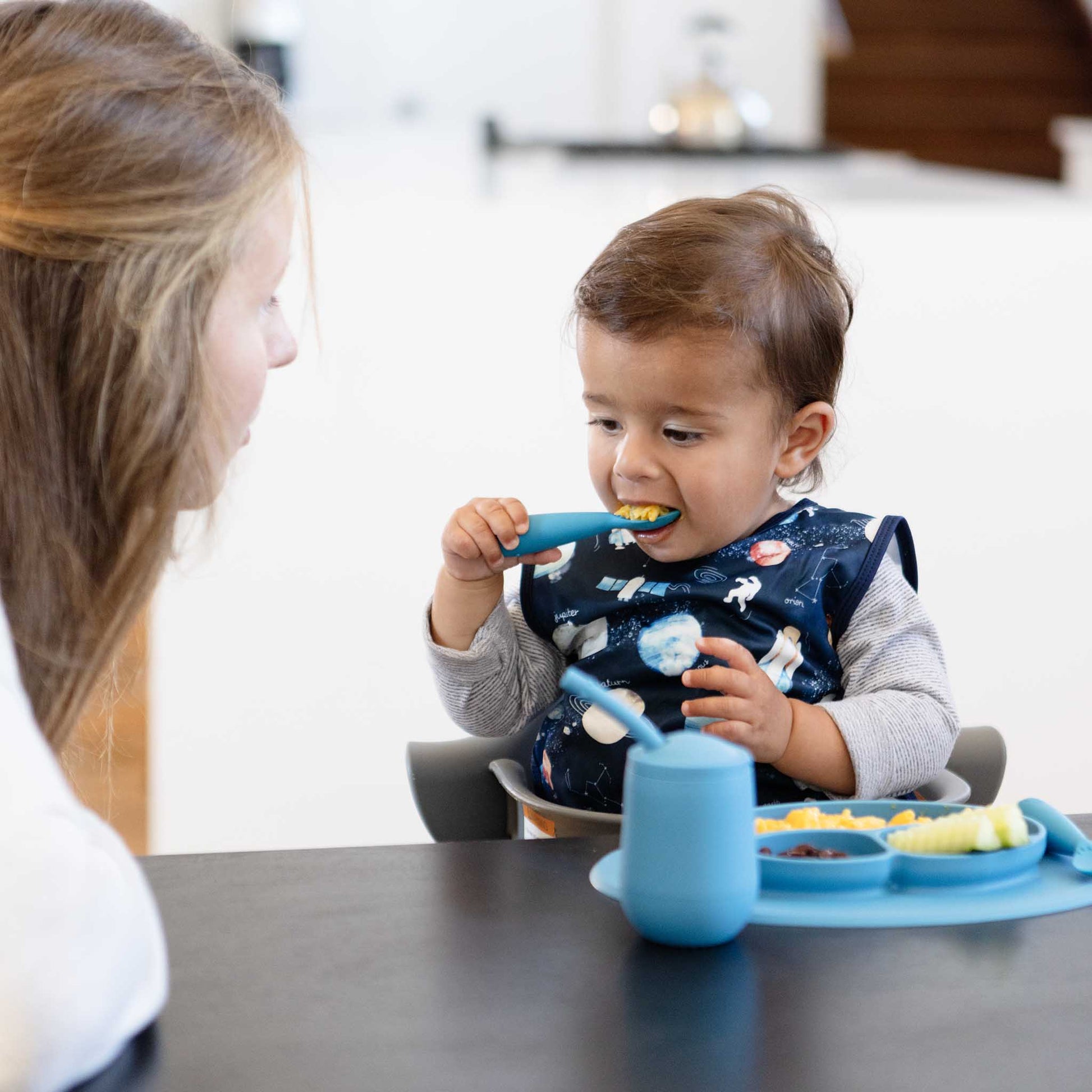 ezpz Mini Utensils | Toddler Spoon & Fork for Self-Feeding | Canada Utensils Hip Mommies