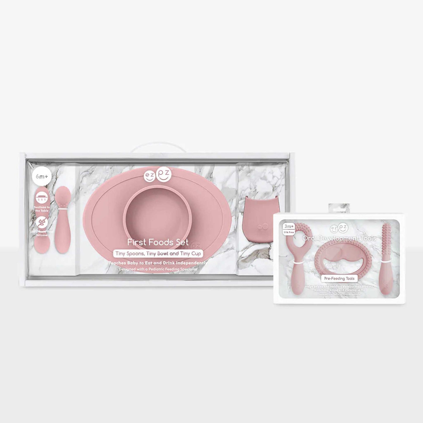 ezpz Munch & Meal Bundle | Oral Development & Feeding Tools | Canada Baby Shower Gift Hip Mommies