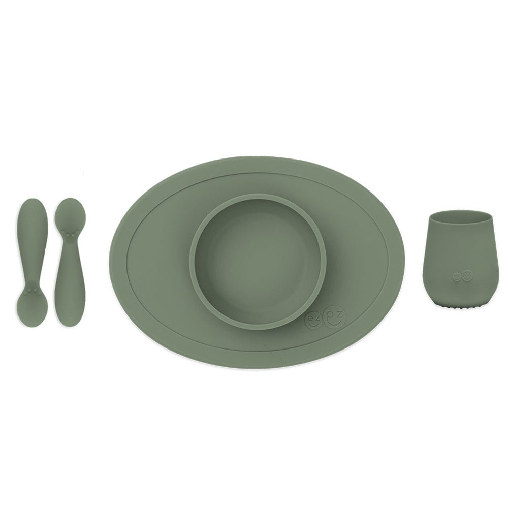 ezpz First Foods Set in Olive