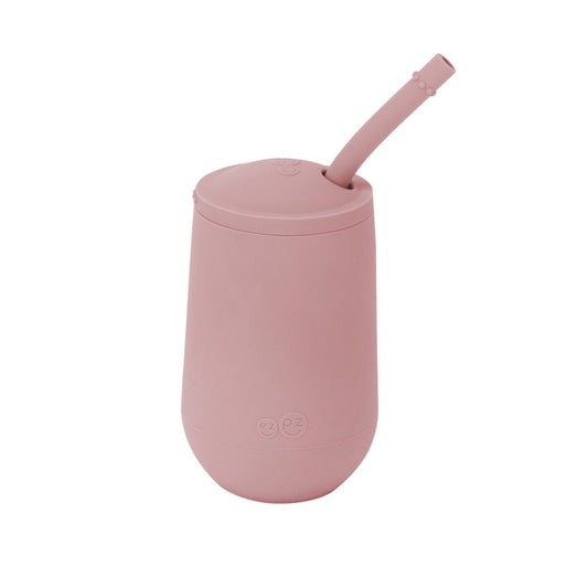 ezpz Happy Cup + Straw System in Blush Hip Mommies