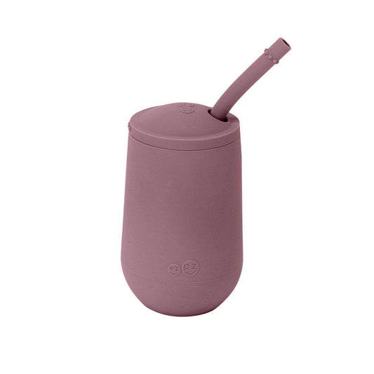 ezpz Happy Cup + Straw System in Mauve Hip Mommies