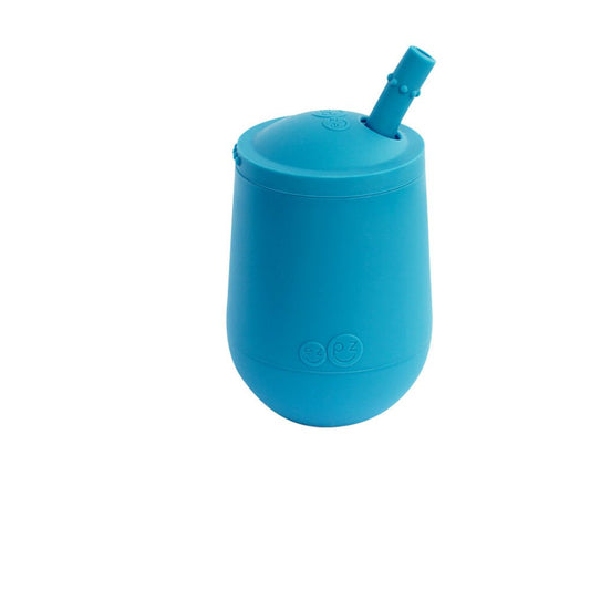 ezpz Mini Cup + Straw Training System in Blue Hip Mommies