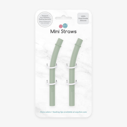 ezpz Mini Cup + Straw Training System Straw Replacement 2-Pack Sage Hip Mommies