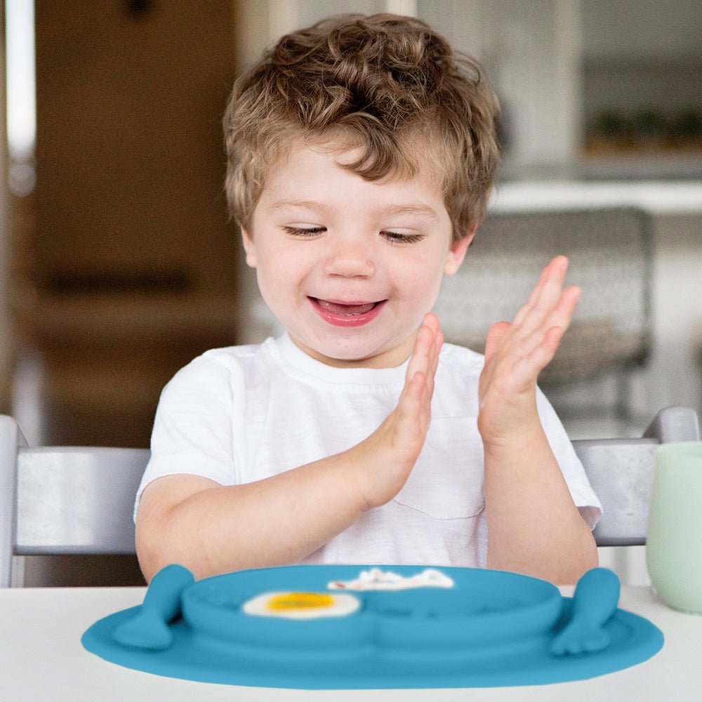 ezpz Mini Feeding Set in Blue Hip Mommies