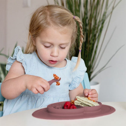 ezpz Mini Feeding Set in Mauve Hip Mommies