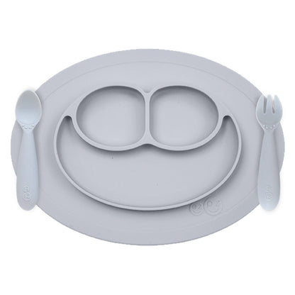 ezpz Mini Feeding Set in Pewter Hip Mommies