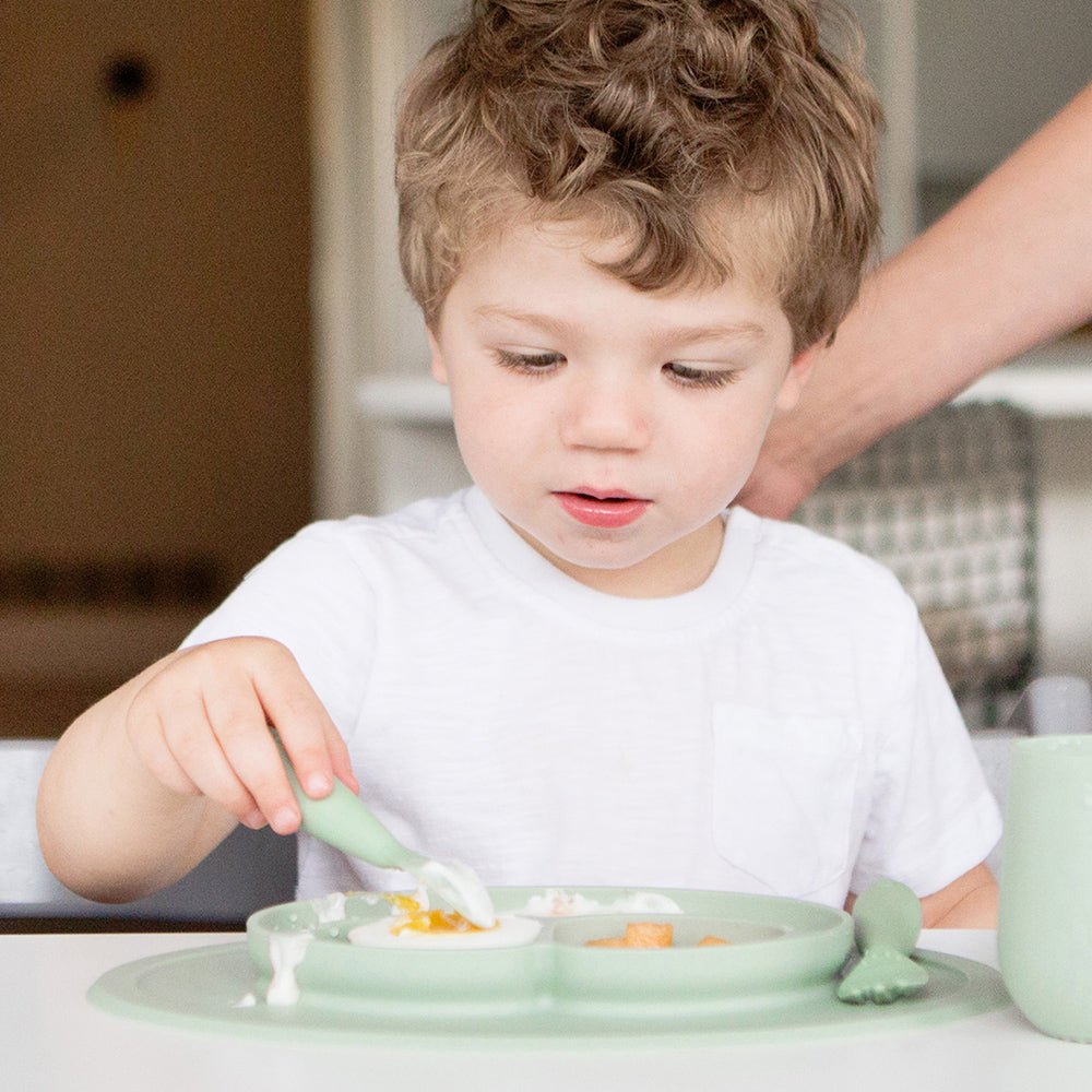 ezpz Mini Feeding Set in Sage Hip Mommies