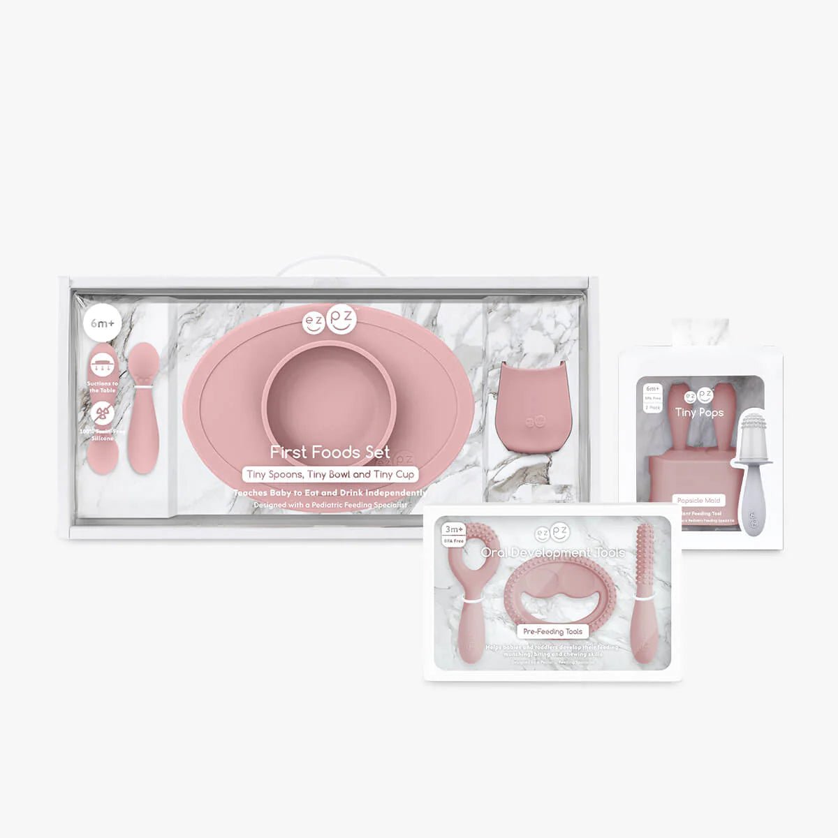 ezpz Ultimate Baby Shower Bundle in Blush Hip Mommies