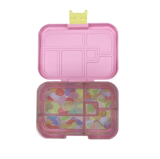 Munchbox Midi 5 - compartment Lunchbox in Pink Flamingo