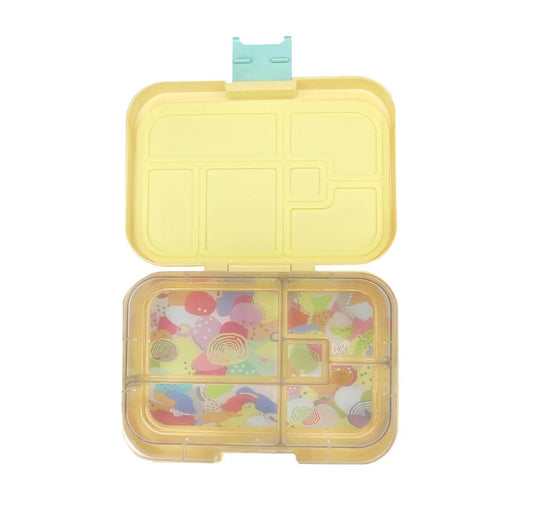 Munchbox Midi 5 - compartment Lunchbox in Yellow Lemonade