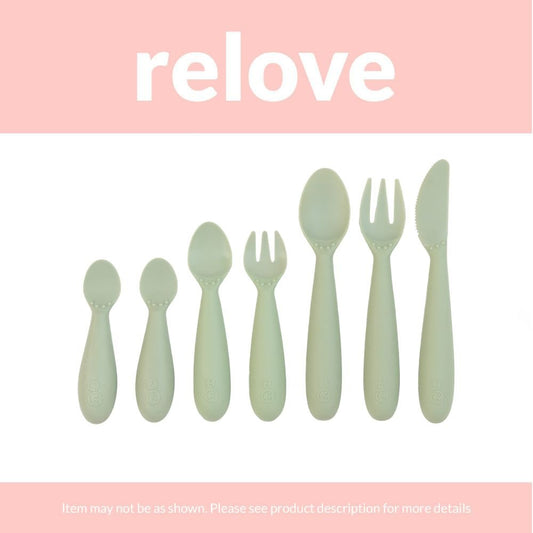 relove ezpz Developmental Utensil Set in Sage