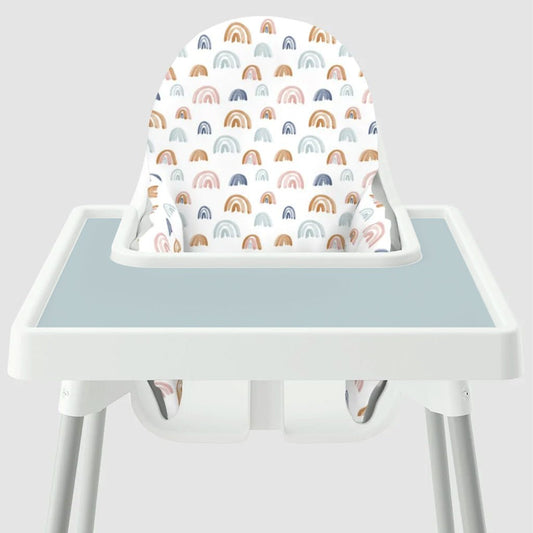 Yeah Baby Goods High Chair Cover - Earthtone Rainbows