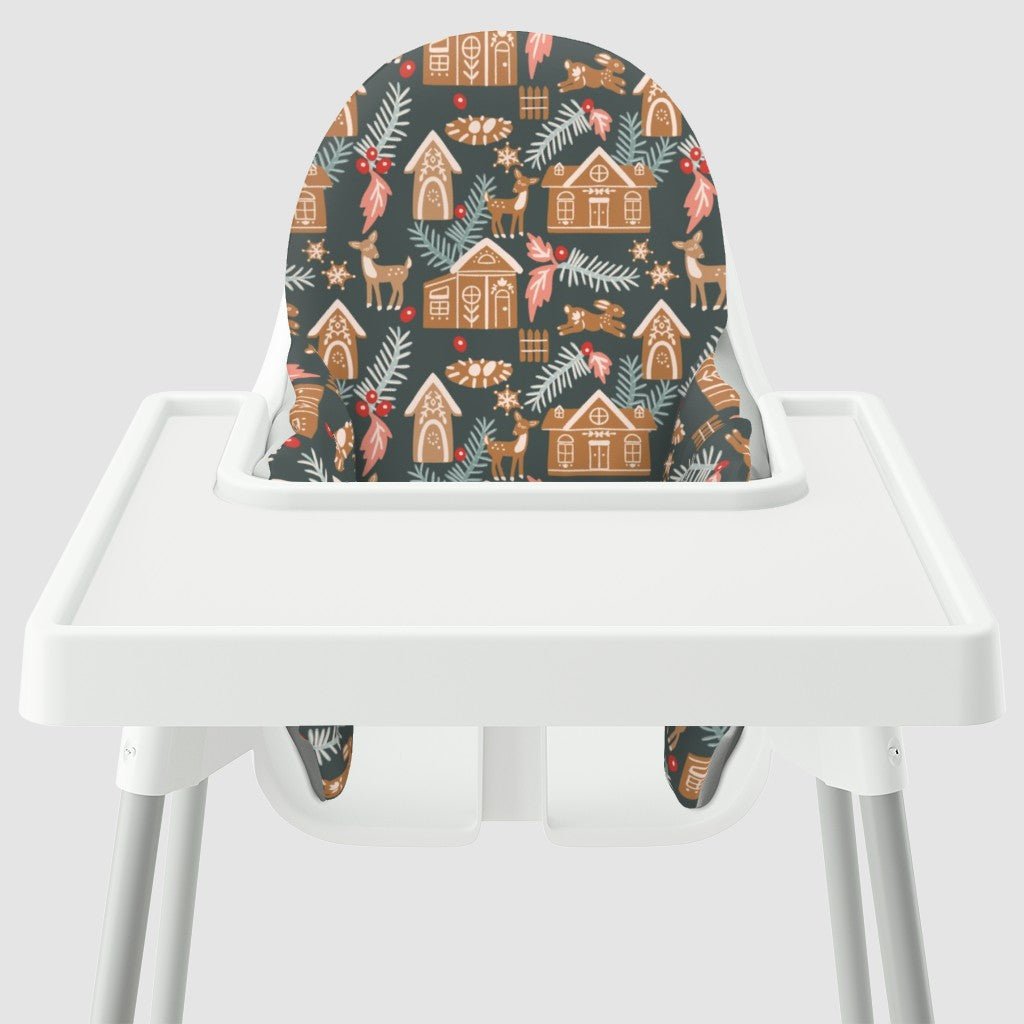 CLEARANCE Canada | Yeah Baby Goods High Chair Cover Gingerbread Town Highchair Accessory Hip Mommies